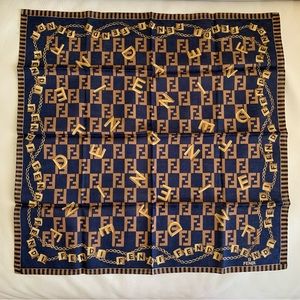 Fendi Handkerchief Hanky Bandana Scarf Excellent condition